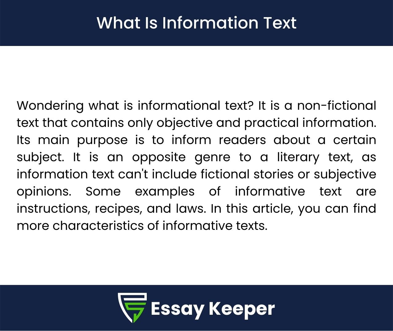 what is information text